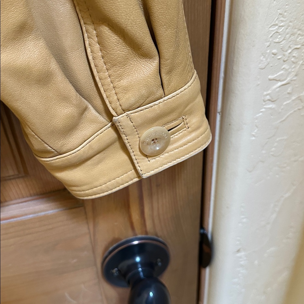 Bruno Magli Tan Leather Jacket - Picture 9 of 14